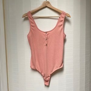 Mikey & Joey Pink Thong Bodysuit